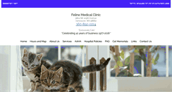Desktop Screenshot of felinemedicalclinic.com